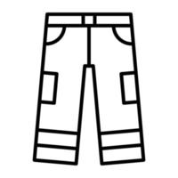 Firefighter Pants vector icon