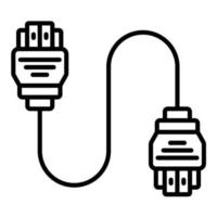 cable conector vector icono