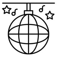 icono de vector de bola de discoteca