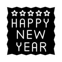 Happy New Year vector icon