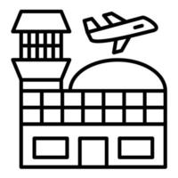 Airport Building vector icon