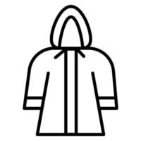 Man Raincoat vector icon