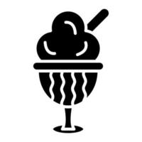 icono de vector de helado