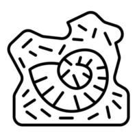 Fossil vector icon