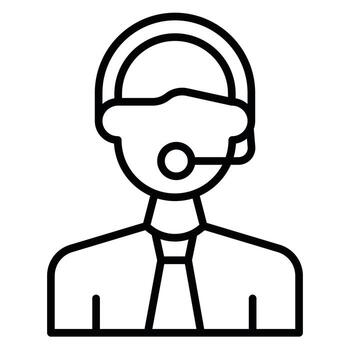 icono de vector de comentarista