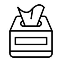 Tissue Box vector icon