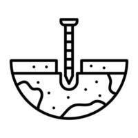 Drilling Oil vector icon