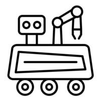 Mars Rover vector icon