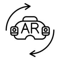 Ar Headset vector icon