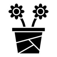 Flower Pot vector icon