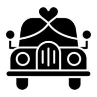 Wedding Car vector icon