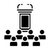 Conference vector icon