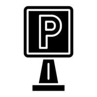 Parking Sign vector icon