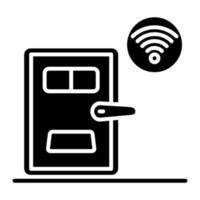 Auto Door Lock vector icon