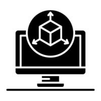 3D Modeling vector icon