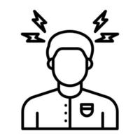 Headache vector icon