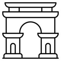 Arc De Triomphe vector icon