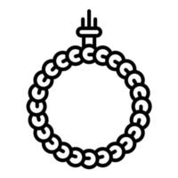 Rosary vector icon