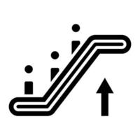 Escalator vector icon