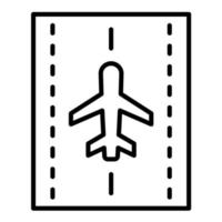 Runway vector icon