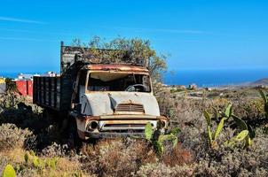 oxidado antiguo camión