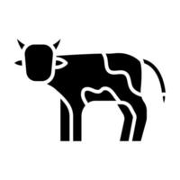 icono de vector de vaca