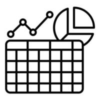 Spreadsheet vector icon