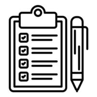 Clipboard vector icon