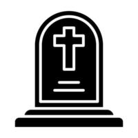 icono de vector de cementerio