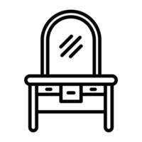 Dressing Table vector icon