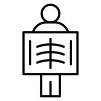 Man X ray vector icon