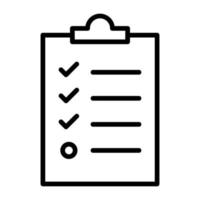 Clipboard vector icon