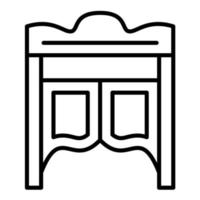 Saloon Gate vector icon
