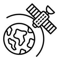 Satellite Earth vector icon