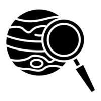 Planet Research vector icon