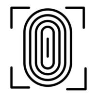 Fingerprint vector icon