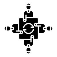 Working Together vector icon