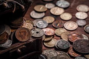 Old coins from around the world from 1940 to the new millennium photo