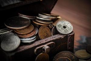 Old coins from around the world from 1940 to the new millennium photo