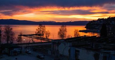 Golden Sunset Ohrid photo
