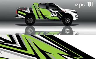 off road truck car wrap design vector