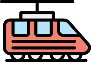 Electric train Vector Icon Design Illustration