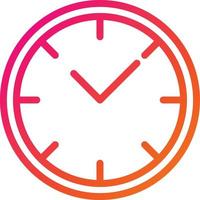 Wall clock Vector Icon Design Illustration