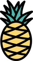 Pineapple Vector Icon Design Illustration