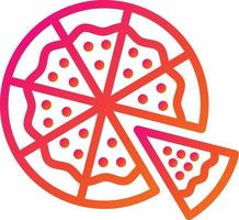 ilustración de diseño de icono de vector de pizza