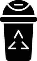 Recycle bin Vector Icon Design Illustration