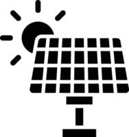 ilustración de diseño de icono de vector de panel solar