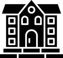 ilustración de diseño de icono de vector de mansión