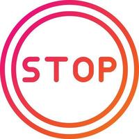 Stop Vector Icon Design Illustration