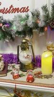 Navidad árbol con regalos y decoraciones video